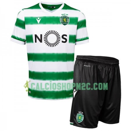 Sporting CP Bambino Maglia Prima 2020/2021 Manica Corta (+ Pantaloncini)